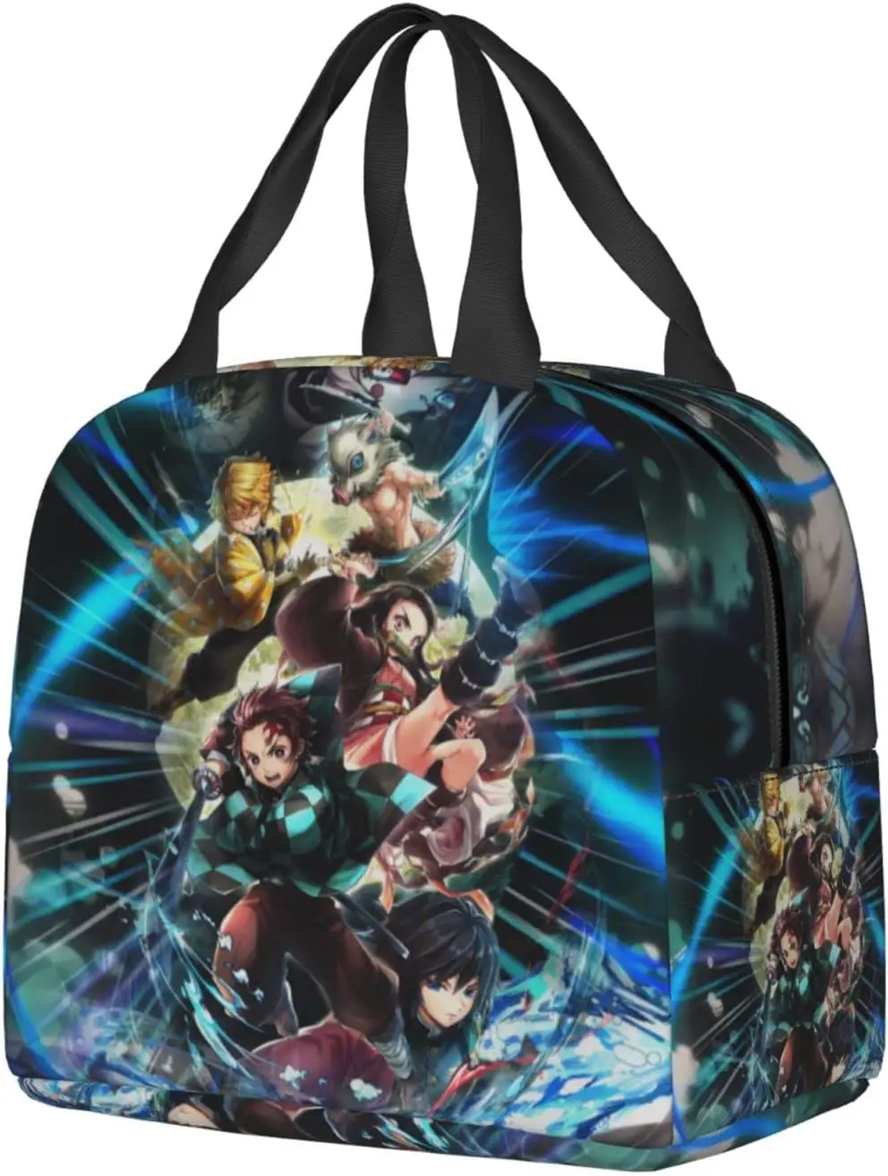 

Anime Insulated Lunch Bag Portable Lunch Tote Bag Waterproof Lunch Box with Zipper Leakproof Cooler Tote Box for Boy Girl Teen