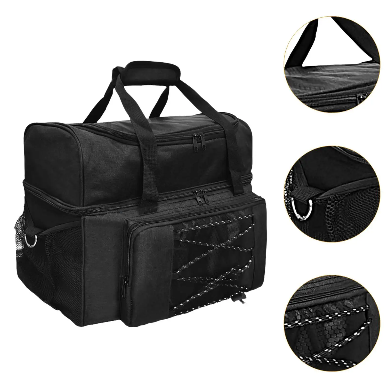 Bowling Ball Bag Bowling Equipment Bag Large Capacity 2 Balls