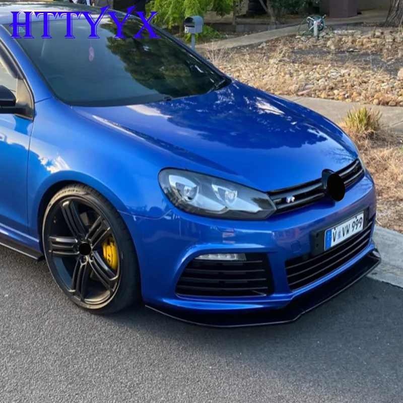 Car Bumper Spoiler Bumper Lip Bumper Lip Decoration Front Bumper Decoration Front Bumper Cover Bumper Strip Bumper Protector Maxton Style Front Bumper Splitter Lip Diffuser Body Kit Spoiler Guard For Volkswagen Golf 6 MK6 R R20 2008-2013