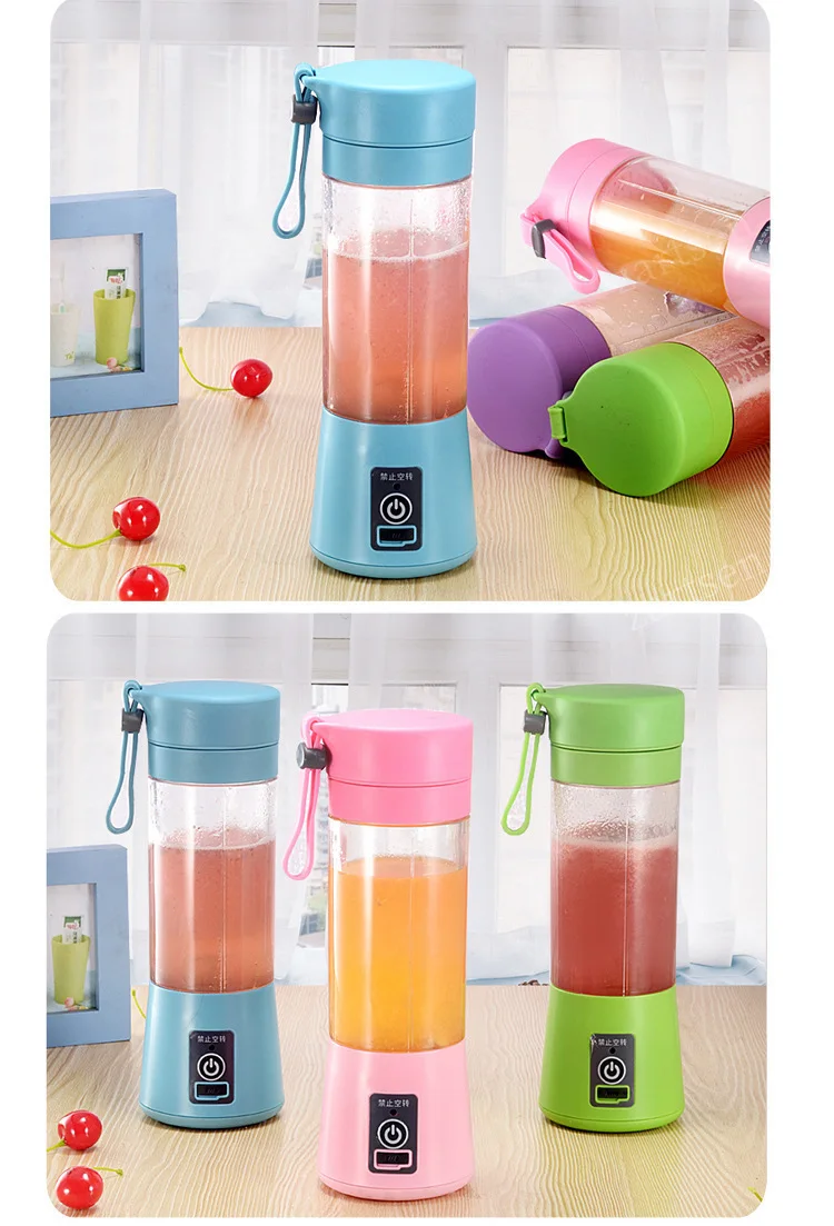 Description Picture 6 of itemElectric Juicer Mini Portable Blender Fruit Mixers Fruit Extractors Multifunction Juice Maker Machine Blender Smoothies Mixer