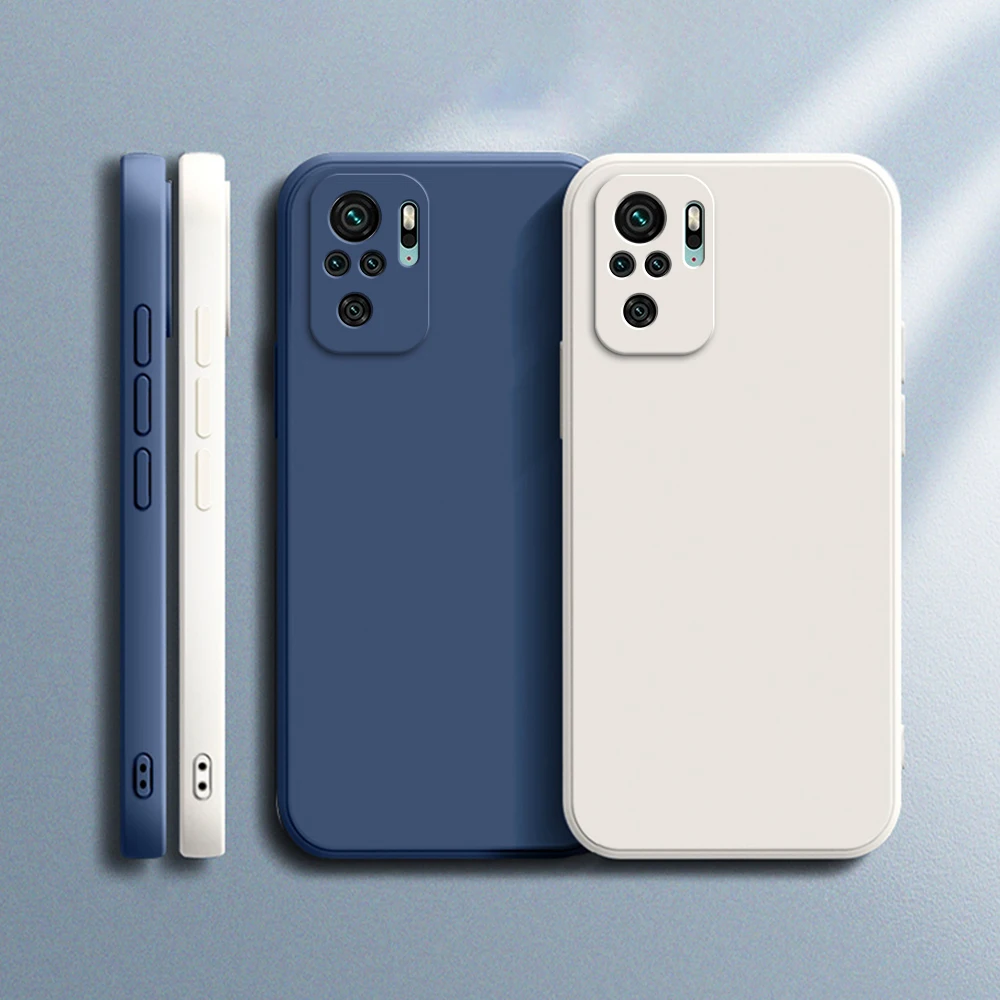 Luxury Square Matte Silicone Phone Case - Classic Design