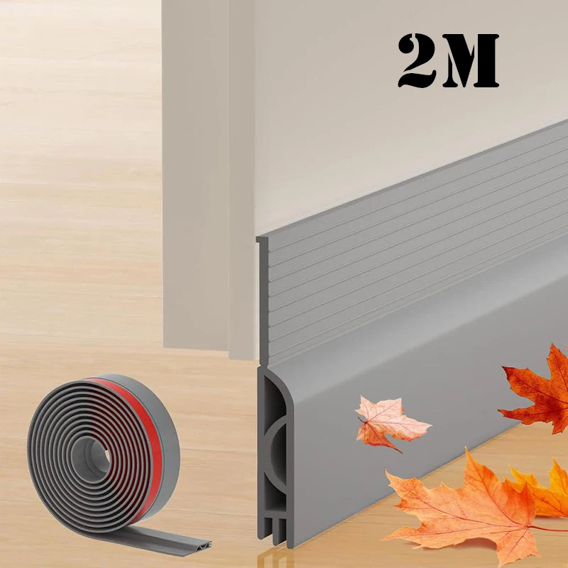 แผ่นกันลมใต้ประตูแบบหนา 1/2 เมตร ปรับได้ ปิดผนึกกันเสียงและกันความเย็น 1