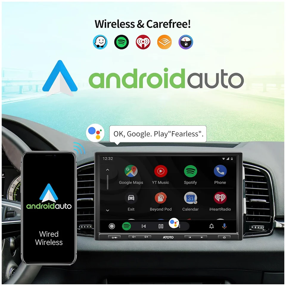 ATOTO F7XE 10 inch 1Din Car Stereo Touch Screen DAB+ GPS Bluetooth 