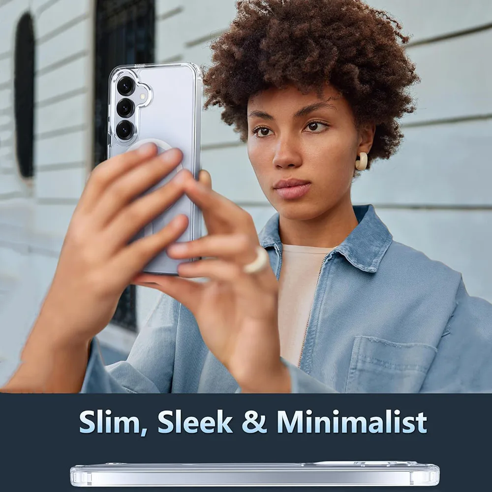 Shockproof Clear Magnetic Case with MagSafe Compatibility