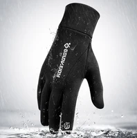 Winter Warm Riding Gloves Outdoor Sports Skiing Cold Touchscreen Padded Non-Slip Electric Motorcycle Gloves Men 2