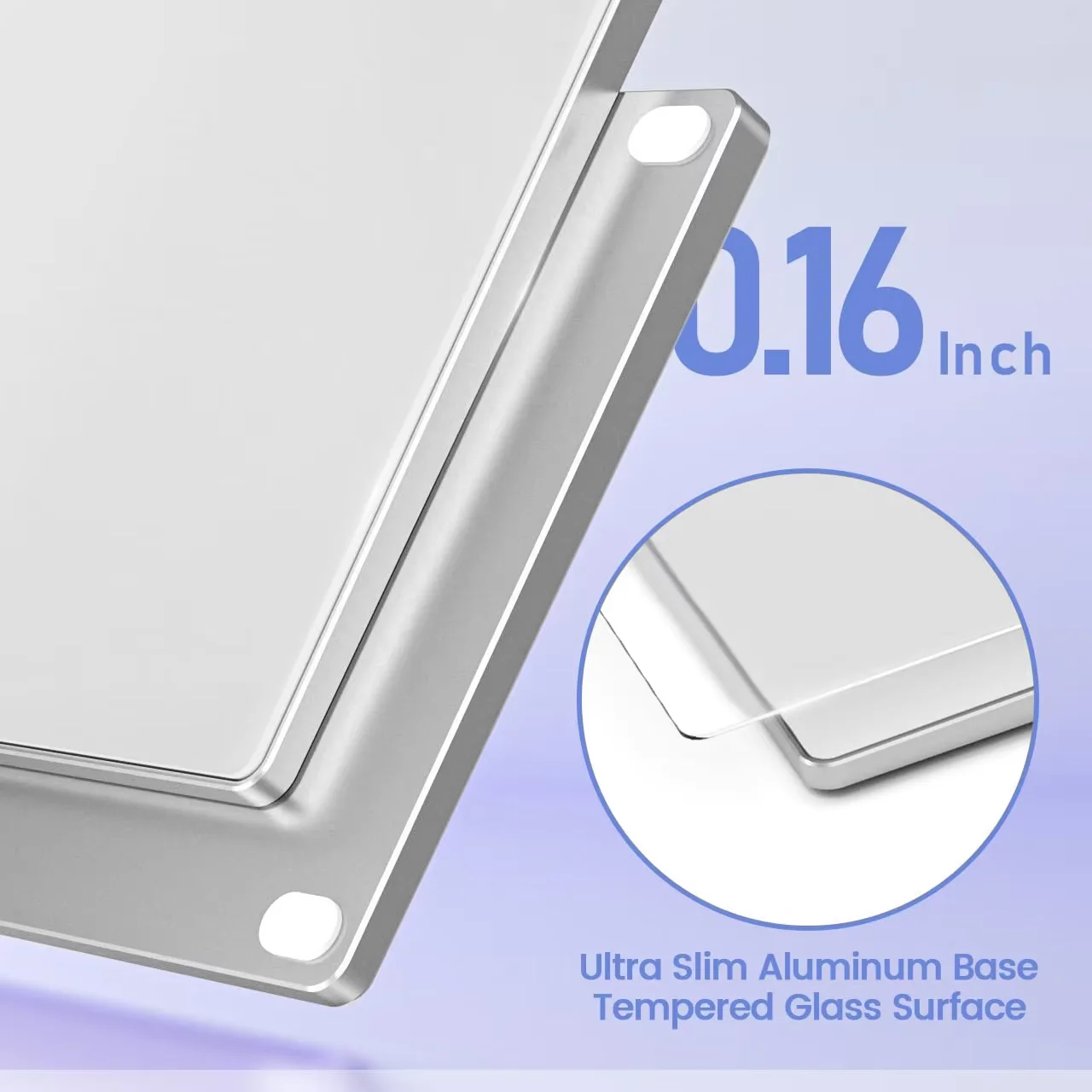 Wired Trackpad with Multi-Touch High Precision Navigation,Aluminum Glass Surface Wired Touchpad for Windows 10/11