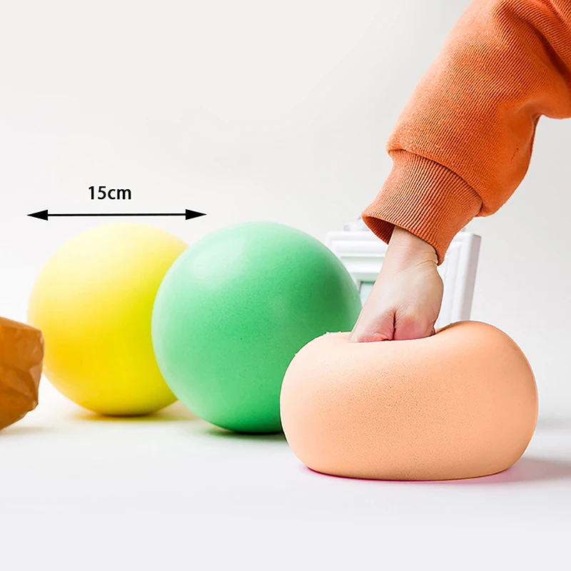 

15CM Solid Sponge Soft Elastic Ball Small Size Mute Noise Reduction Ball Development Games Baby Outdoor Toy Indoor Sports