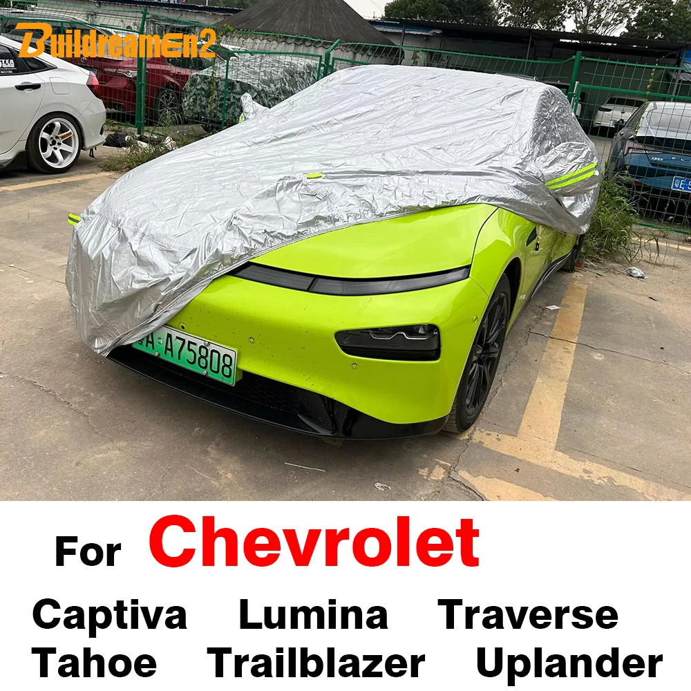 

Buildreamen2 Car Cover Waterproof Sun Rain Snow Protect Cover For Chevrolet Captiva Tahoe Lumina Traverse Uplander Trailblazer