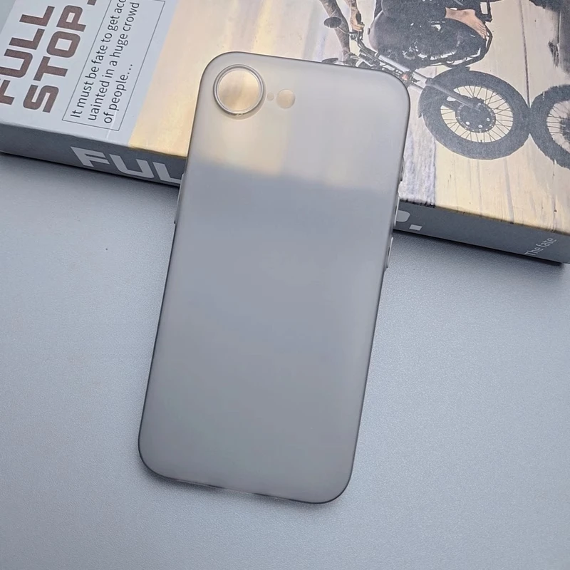 UltraThin Frosted Translucent Soft Case - Solid Color Clear Matte with Anti-Fingerprint Finish