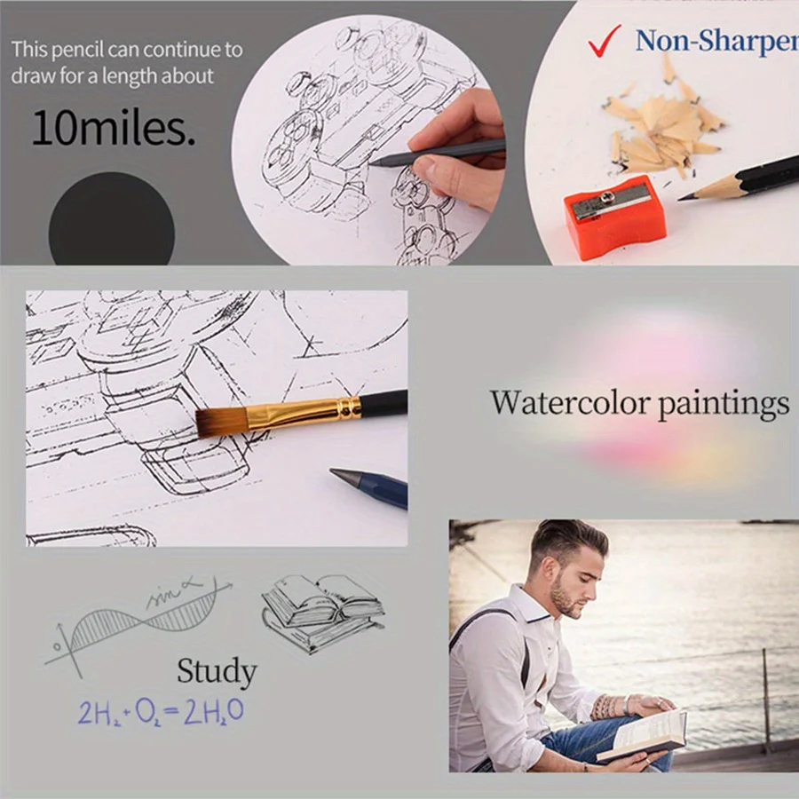 Deluxe Refillable Metal Pencil Set - Premium Finish