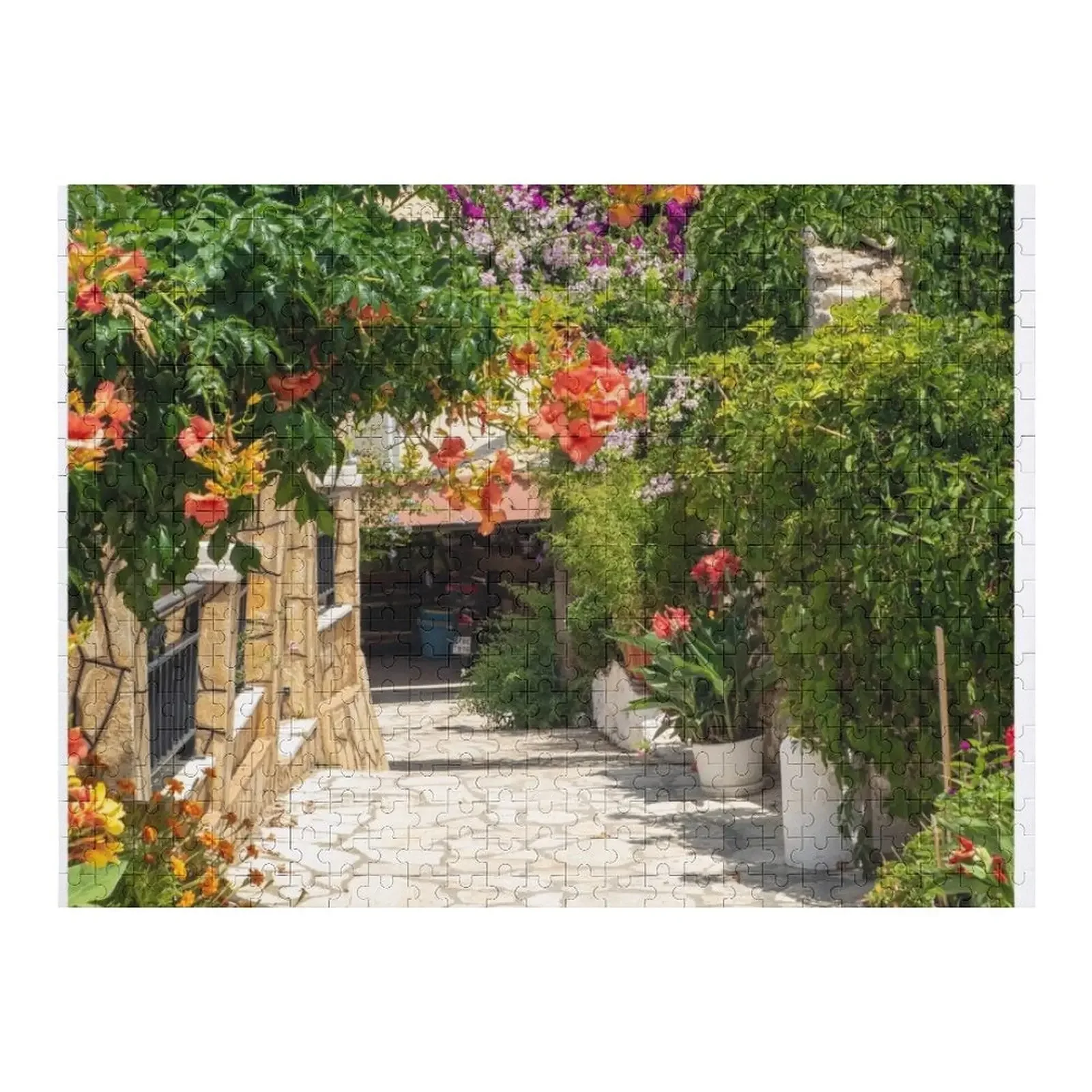 Greek Village of Afionas Corfu Island Greece Jigsaw Puzzle Name Wooden Toy Personalized Photo Gift Personalized Gift Puzzle