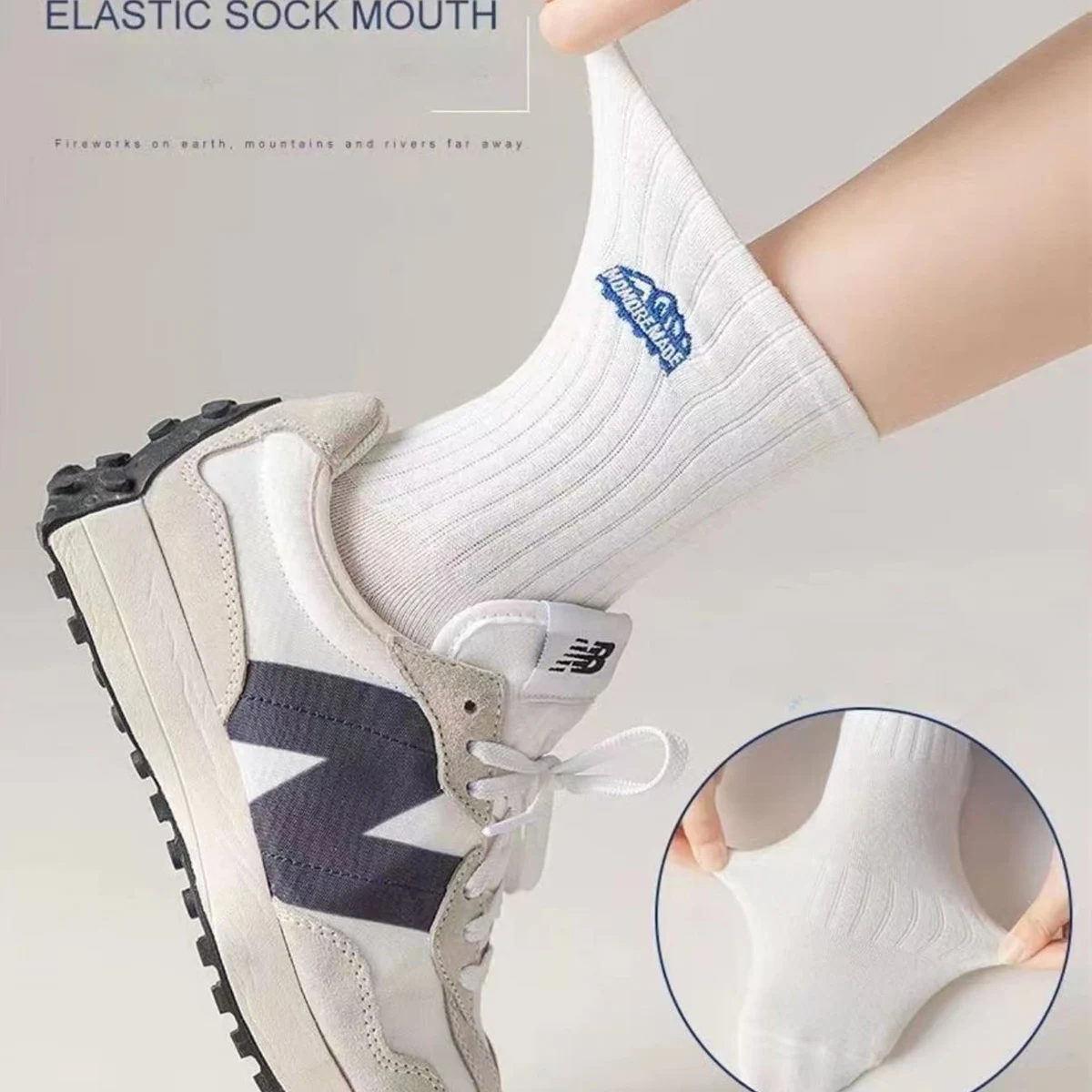 Sports Socks Fitness Sports Socks Sport Socks 4 Pairs for Men Women Spring Summer Thin Medium Length