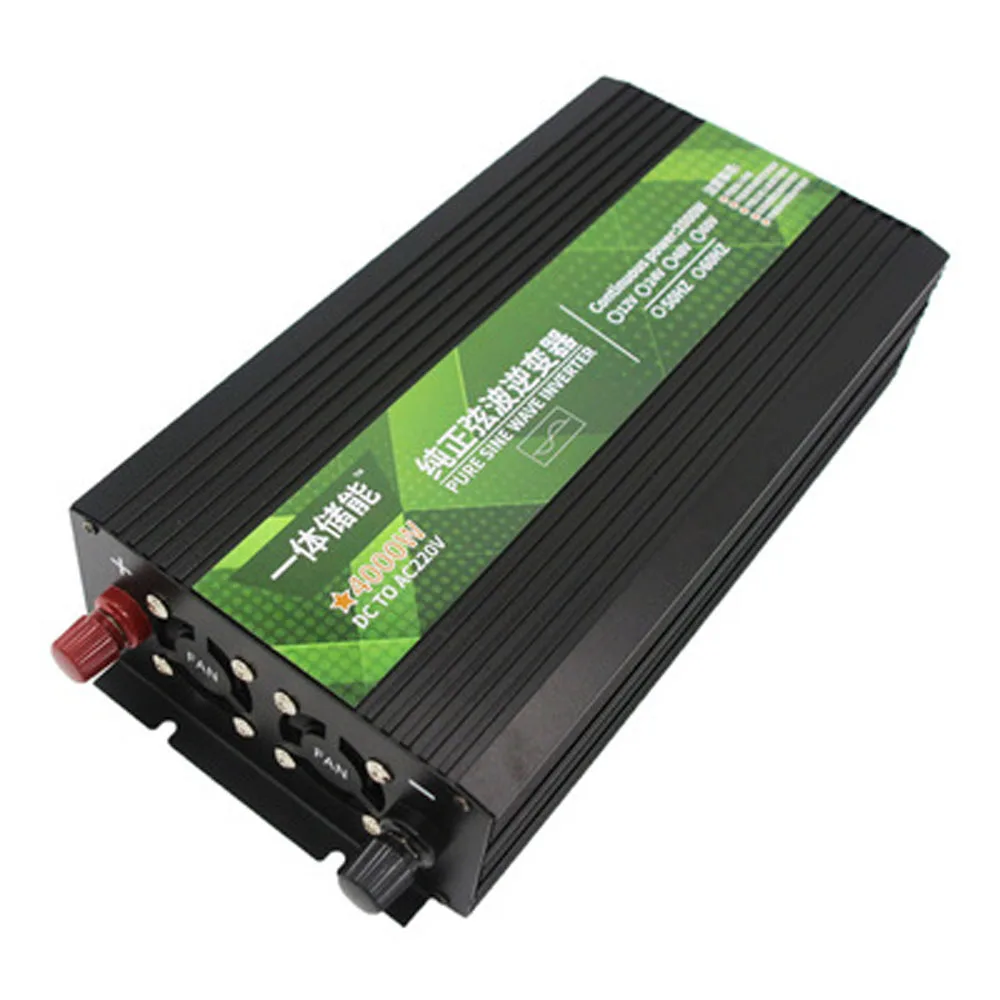 DC 12V 24V 48V 60V AC 220V 순수 사인파 태양 광 인버터 1000W 2600W 3000W LED 변환기 변압기 어댑터 범용 소켓