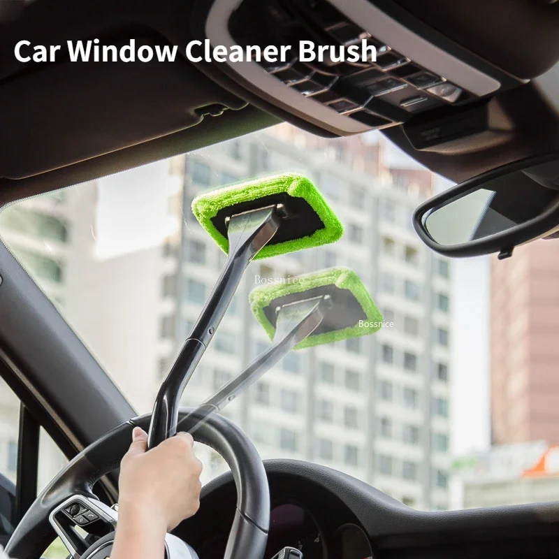 

1Pcs Premium Window Cleaning Brush, Long Handle Car Window Windshield Cleaner Brush for Effortlessly Clean Your Car Windows