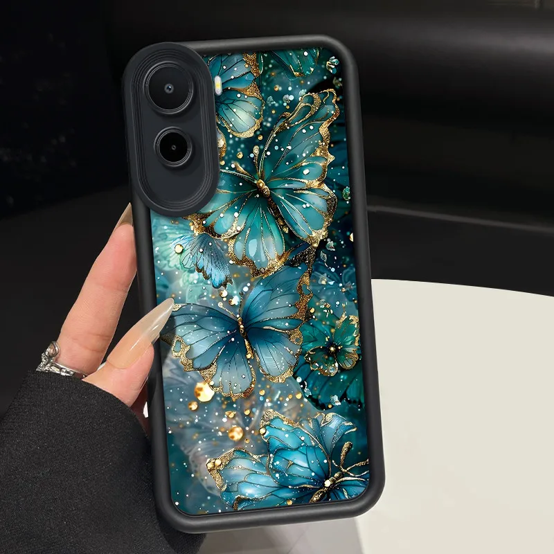Elegant Matte Soft Silicone Protective Phone Case - Beautiful & Atmospheric Design