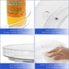 1PCS 9 Inch Lazy Susan Spice Rack Organizer, 360 Degree Rotating Round Lazy Susan Turntable for Cabinet, Clear 6