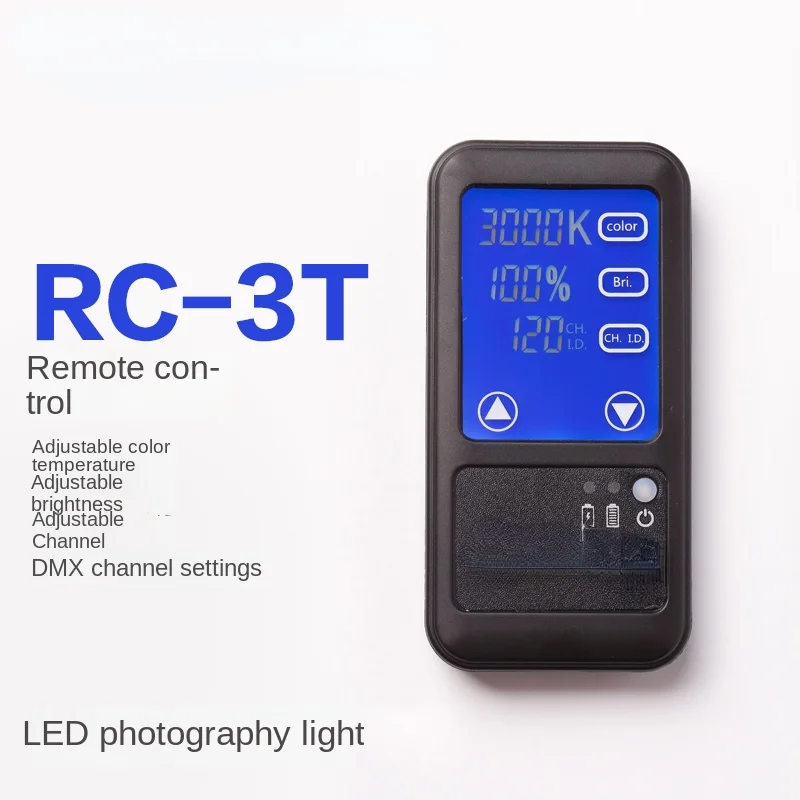 

3000-8000K Adjustable Color Temperature LED Panel Light Spotlight Remote Control RC-3T