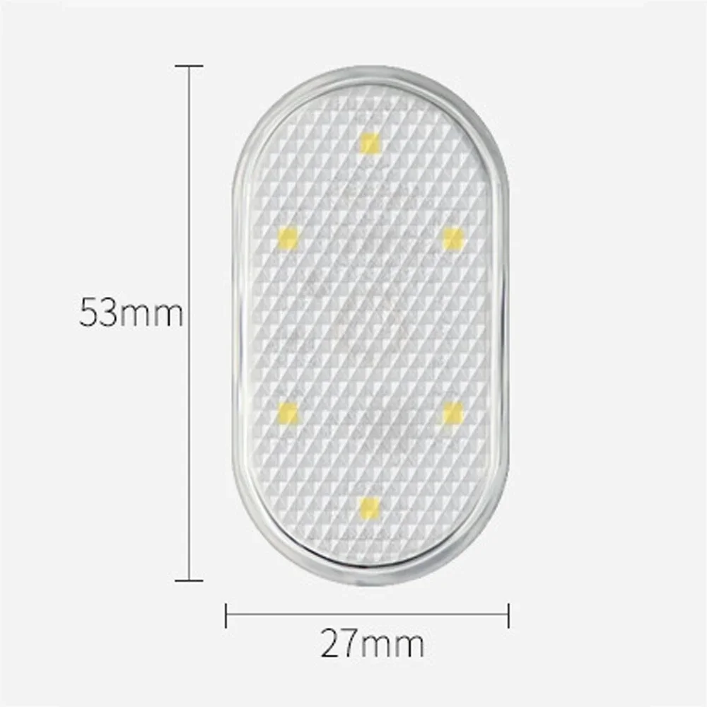 Car Interior Light 1pcs Auto Roof Ceiling Reading Lamp LED Car Styling Touch Night Light Mini USB Charging led night light
