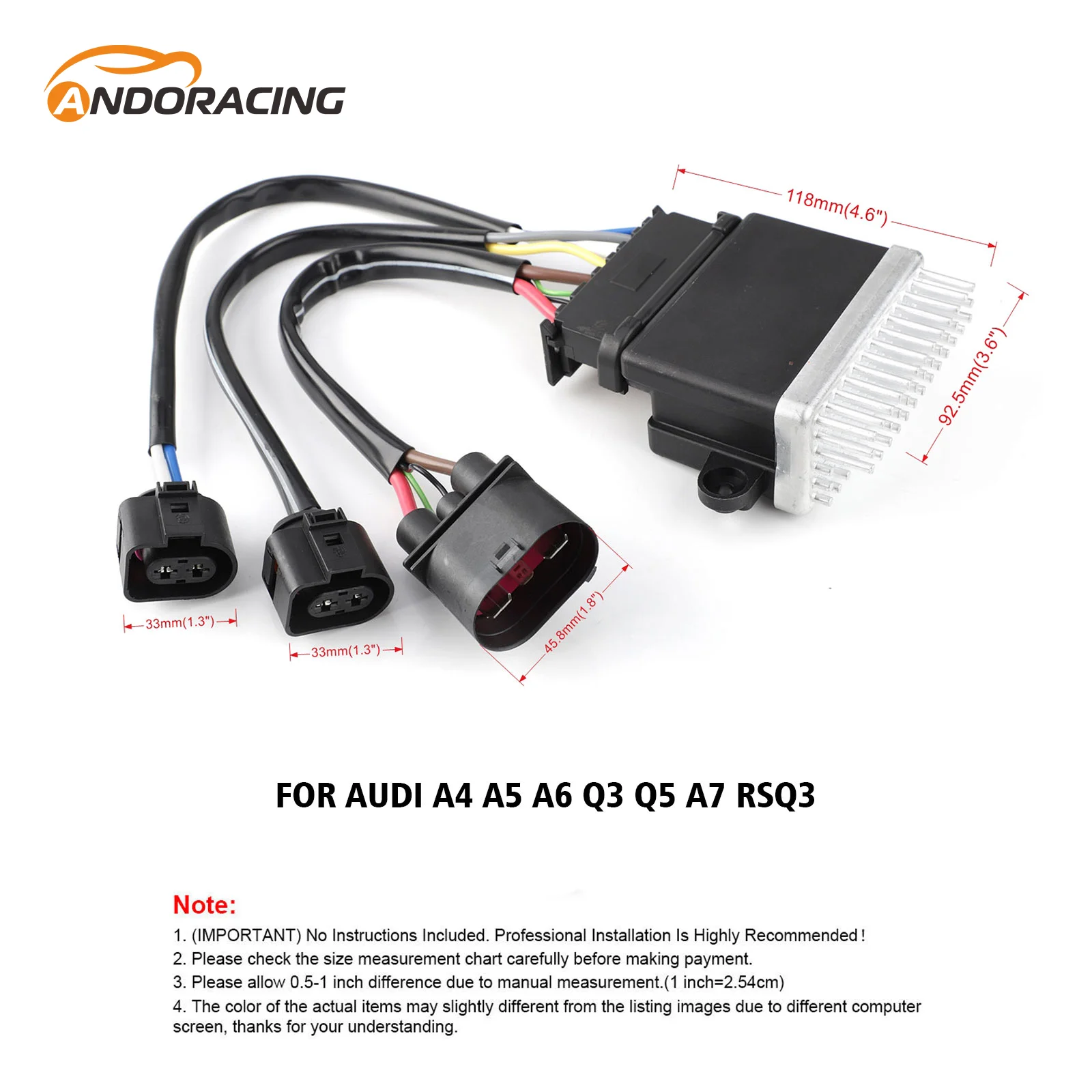 2009- A4 A5 A6 Q3 Q5 A7 RSQ3 New Engine Cooling Fan Control Module for Audi 8K0959501G