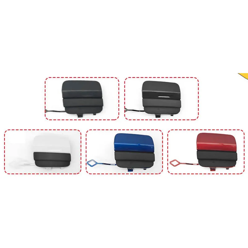 Premium White Rear Bumper Tow Hook Cover Cap