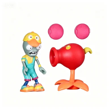 Plants vs. Zombies Electric Peashooter Toy - Fun Silicone Game Figure Collection
