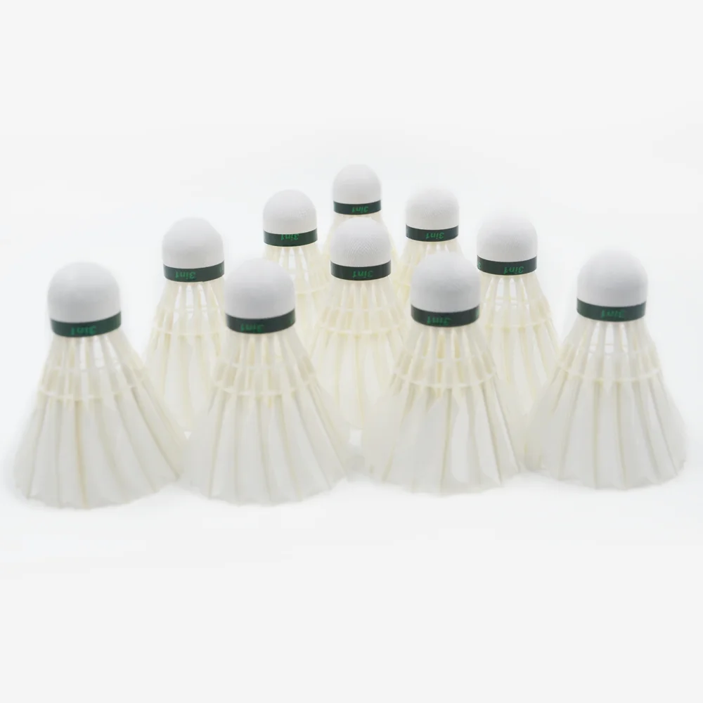 12Pcs Dmantis D45 3in1 Training Goose Feather Shuttlecocks Birdies Hybird Shuttlecock Badminton Balls Indoor Outdoor Sports