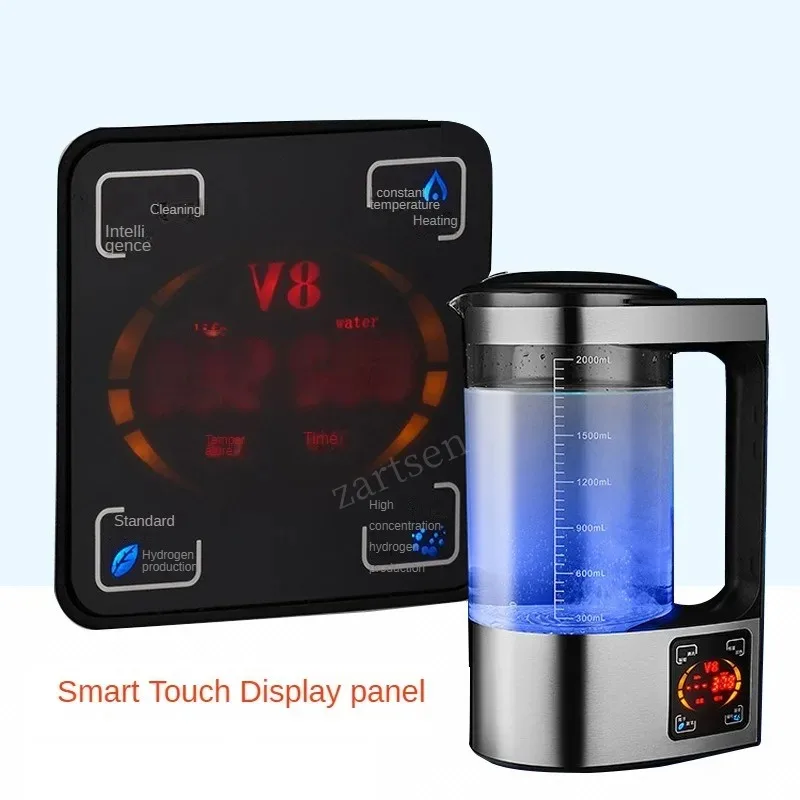 V8 Hydrogen Rich Water Maker Constant Temperature 2000ML Hydrogen Water Pitcher Maker Machine Microelectrolysis Anti Aging 2