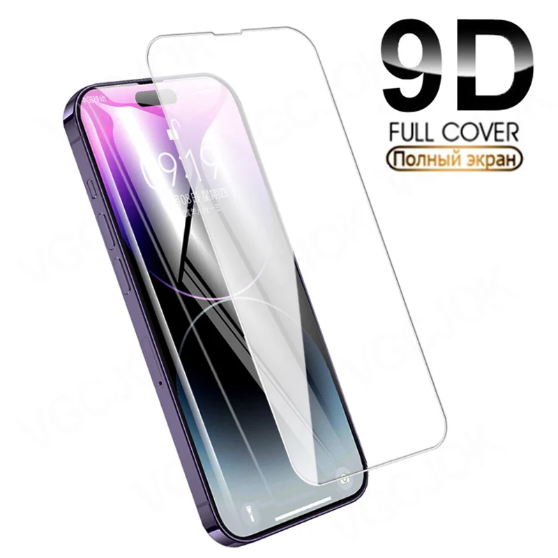 9D Full Cover In Vetro Temperato Per Apple Iphone 14 Plus 13 12 11 Pro Max Mini Screen Protector Iphone X Xr Xs Max Pellicola Protettiva