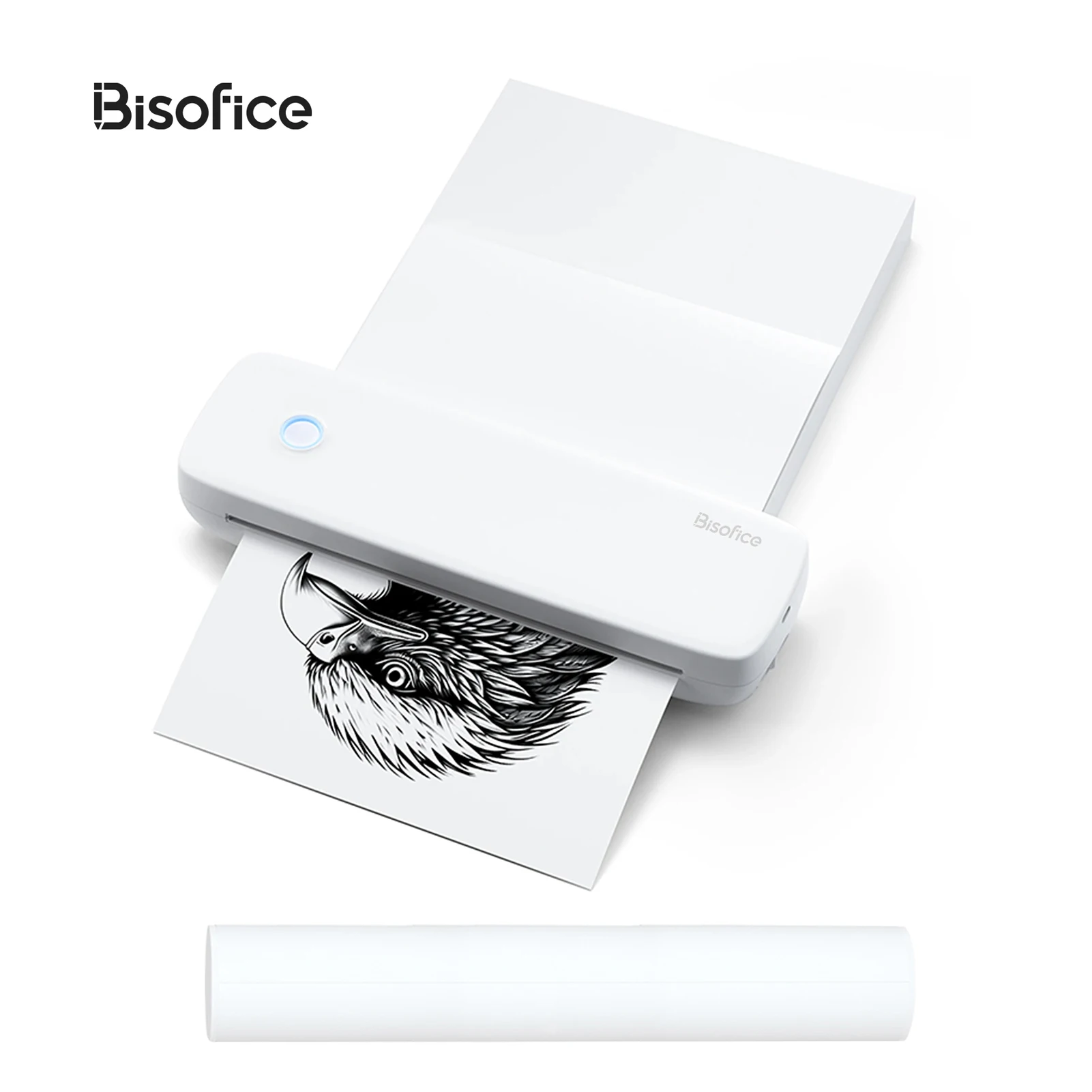 Portable Thermal Printer Wireless For Travel - Bluetooth & USB, Supports Letter & A4 Paper, Inkless