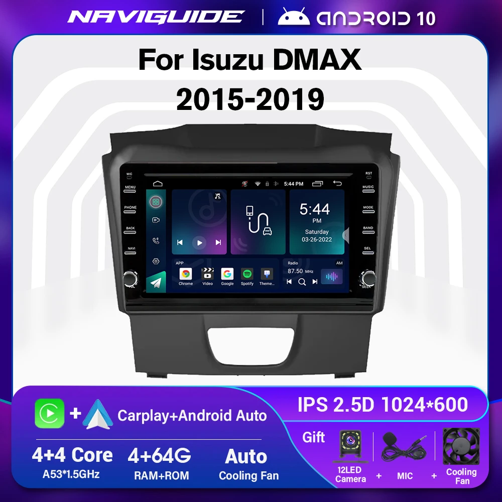 

For Isuzu D-MAX DMAX 2015 2016 2017 2018 2019 Car Radio Navigation GPS Multimedia Video Player Autoradio Carplay NO 2 Din DVD
