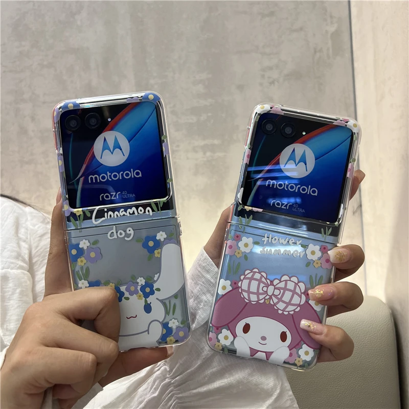 Sanrio-ハローキティの電話ケース、エッジバックカバー、Disney