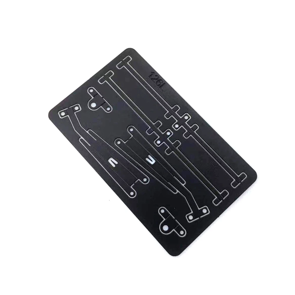 1 paio di tergicristalli in metallo per auto cingolate RC TRX4 G500 TRX6 G63 SCX10 90046 D90 JIMNY, nero