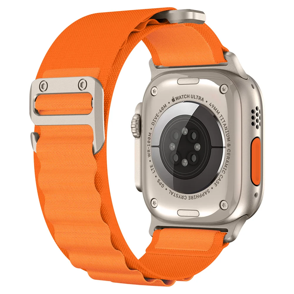 애플 워치용 Apline 루프 밴드, 울트라 49mm, 45mm, 44mm, 42mm, 41mm, 40mm, 38mm, 아이워치 SE 8, 7, 6, 5, 4, 3, 2, 1 용 나일론 스트랩