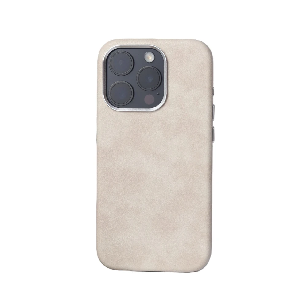 Vintage-Style PU Leather Magnetic Phone Case with Magsafe Wireless Charging and Shockproof Protection
