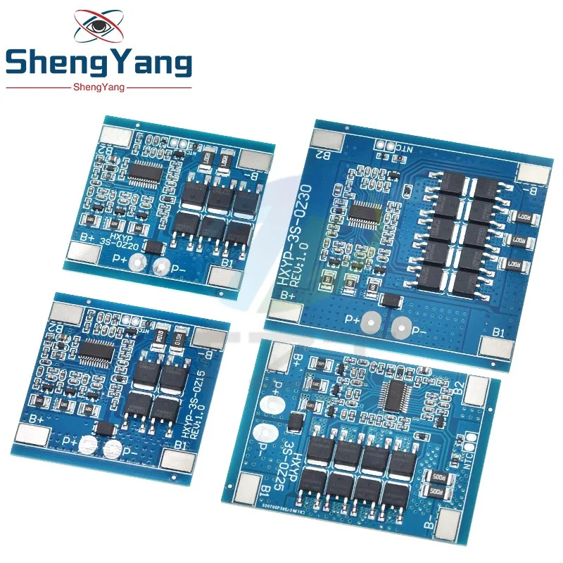 3S 12V 15A 20A 25A 30A BMS 18650 Lithium-Batterie-Schutzplatine 11,1 V 12,6 V Anti-Überladungs-Balance- und Temperaturregelung