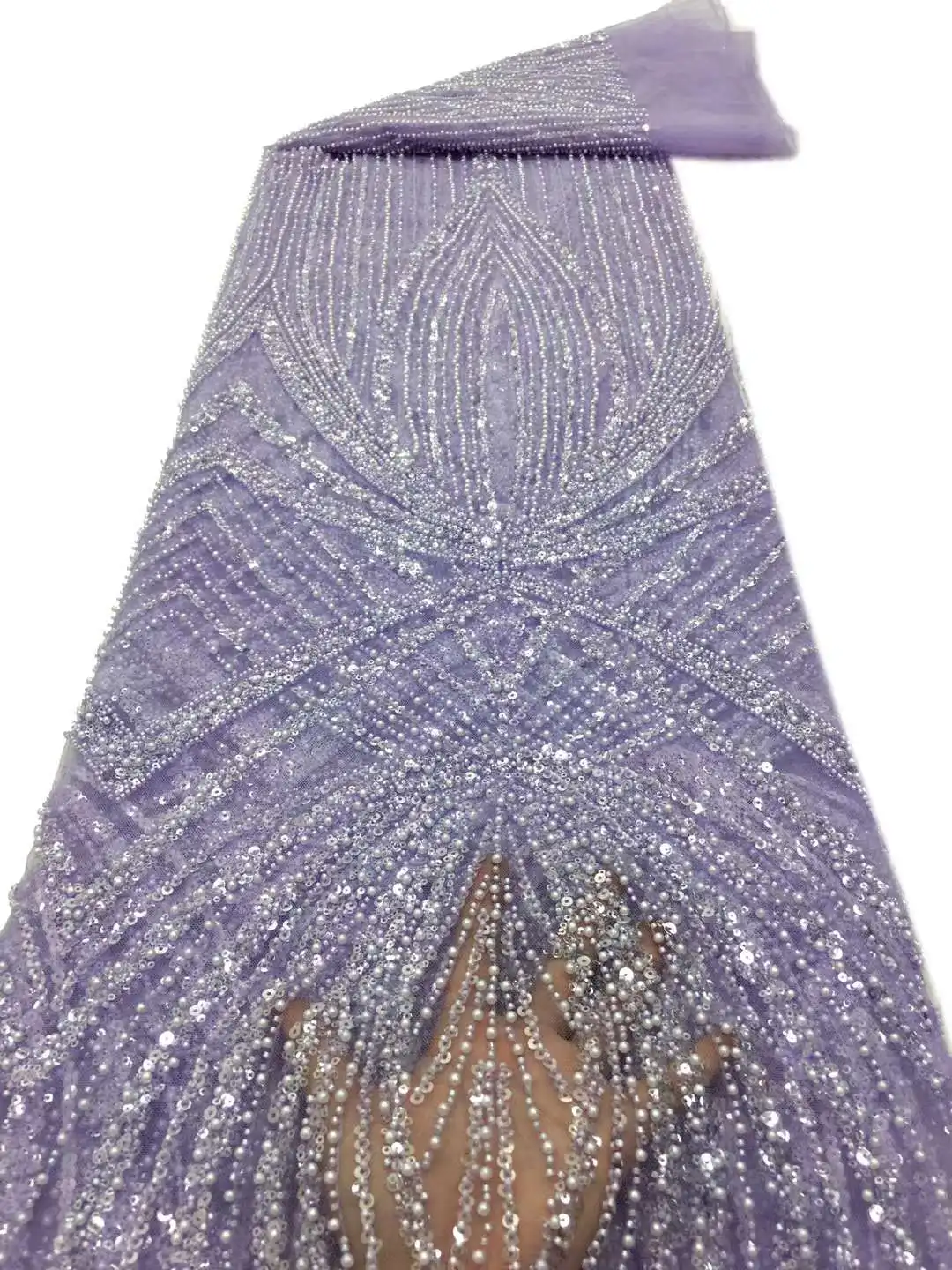 

Высококачественный дизайн из бисера с бусинами с жемчугом вышивка французская Тюлевая сетка африканская блестящая ткань для вечерних платьев и свадеб