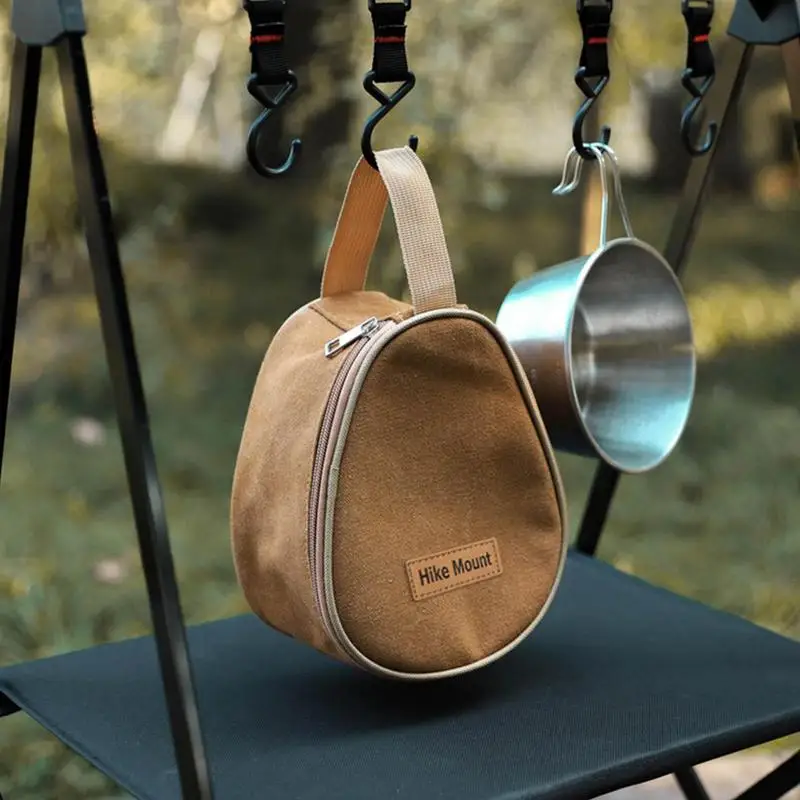 Camping Tableware Storage Bag Large Capacity Dishes Bowl Storage Pouch Travel Portable Pouch Bag Outdoor Hiking Knives Forks