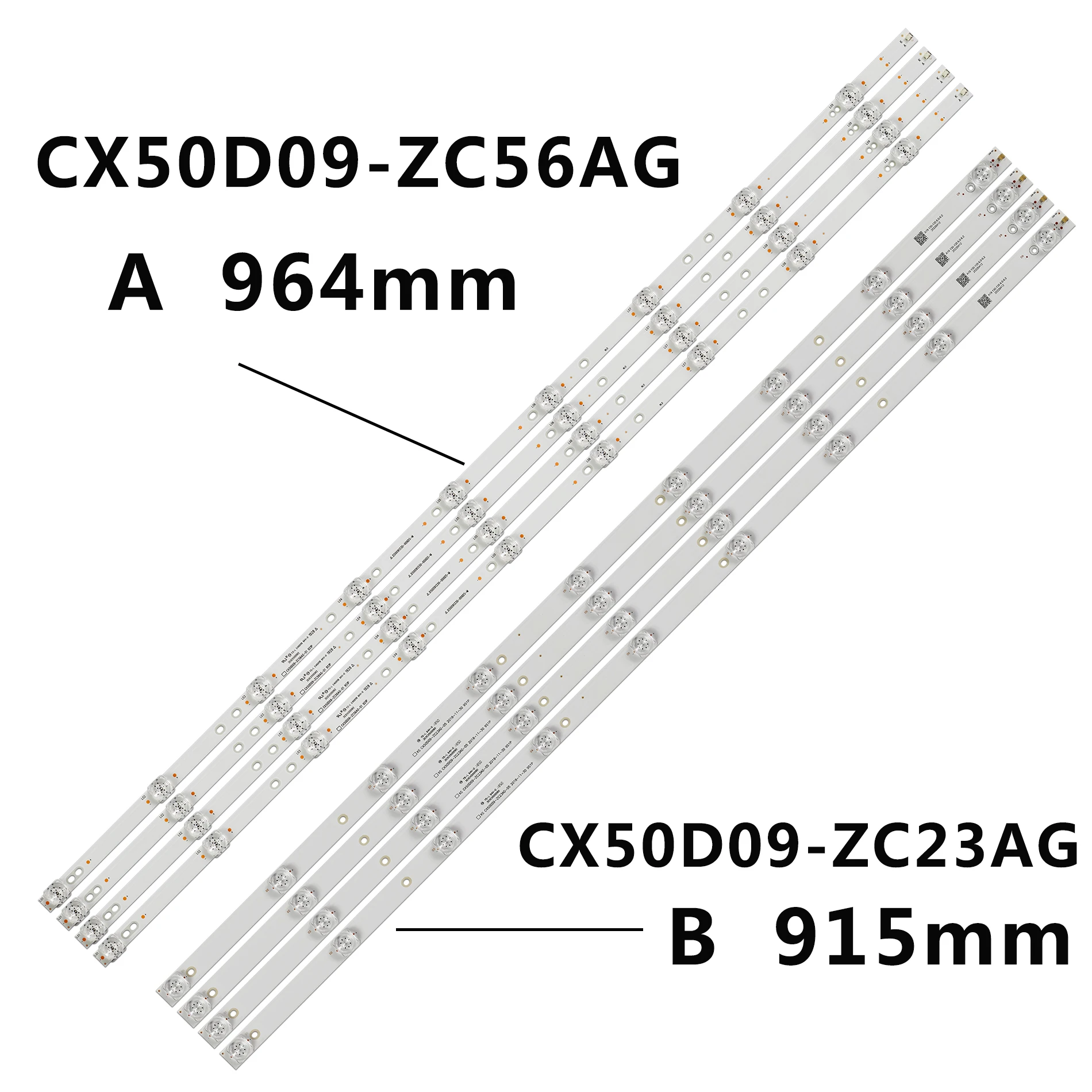 Barra de Tira Led Backlight Lâmpada para Dm-led50uq31 _ V02 006as Jl.d50091330006ds-m U50e7000e U50f7000e 50ust5970