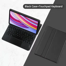 Smart Keyboard Case with Adjustable Stand for 12 - Inch Tablets, Enhanced Protective Cover with Built - in Keyboard (Black C)