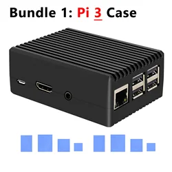 Raspberry Pi 3 Involucro di Raffreddamento Passivo in Lega di Alluminio