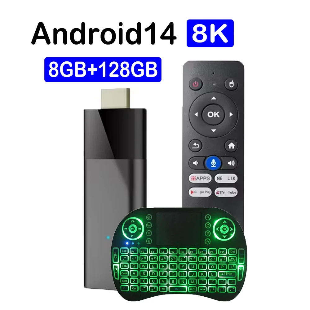 Mini TV Stick Q12 Android 14 ATV Allwinner H313 Quad Core Cortex A53 ...