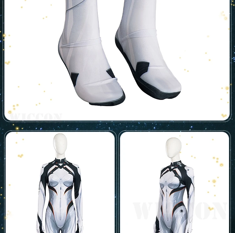 Firefly Cosplay Battle Dresses Game Honkai Star Rail Cos Jumpsuit White Uniform Wig Full Set Suit Women Halloween Party RolePlay 37