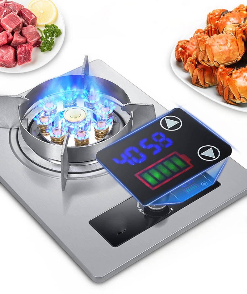 4.5 KW/5.2kw/7kw Gas Cooktop Single Stove Household Liquefaction Single Stove Single Coal Desktop Embedded Single 3