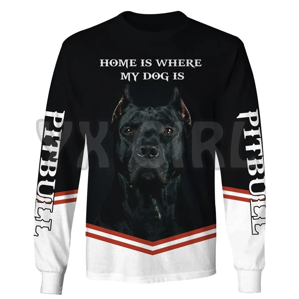 A Girl And Her Pit Bull A Bond That Cant Be Broken Pit Bull 3d All Over Printed Sweatshirts Men For Women Pullovers Unisex Tops
