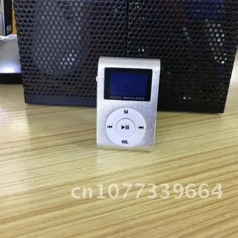 

Portable Mini Cube Clip-type Mp3 Player Display Rechargeable Music Speaker With Earphone Usb Cable TF-Card Micro SD Card 32GB