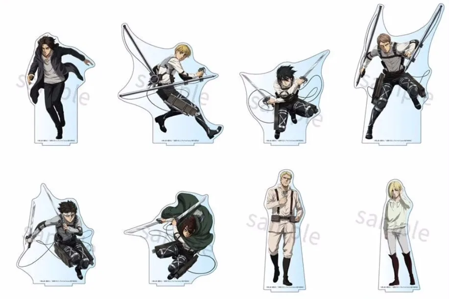 

Anime Attack On Titan Erwin Mikasa Ackerman Eren Jäger Levi Hans Cosplay Acrylic Figure Stand Figure 5191 Kids Collection Toy