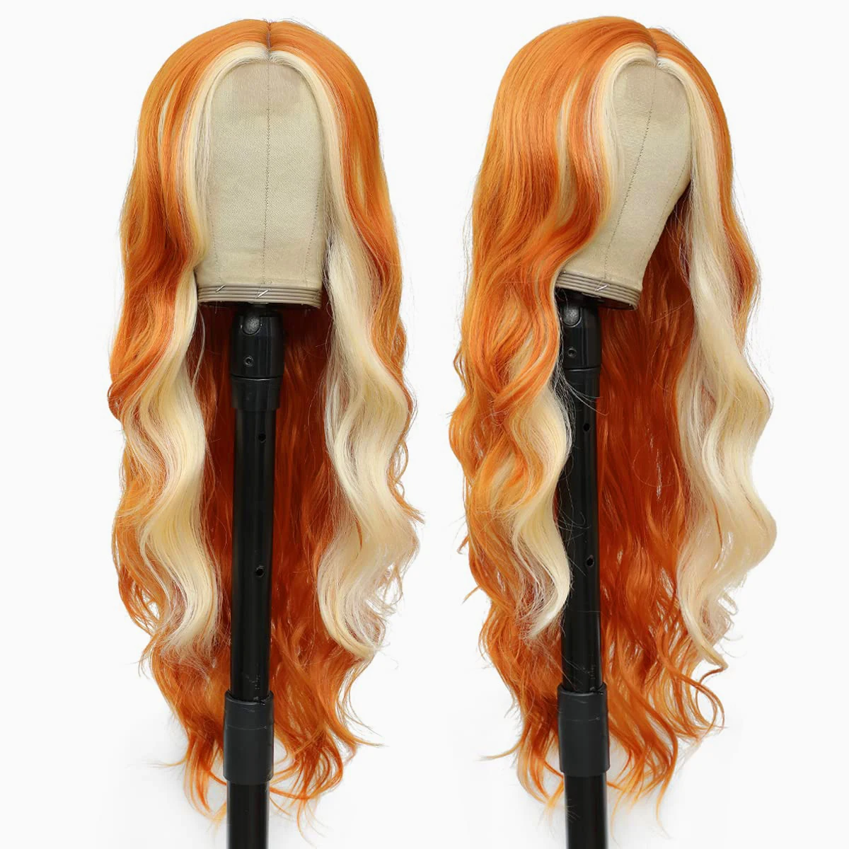 Green Loose Wavy Lace Wig Synthetic Highlight Lace Wig United