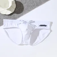Men's Swimming Trunk Youth Fashion Low Waist Elastic Comfy Tie Up Bulge Pouch Quick Dry Sportswear Hot Spring Beach Board Shorts 2