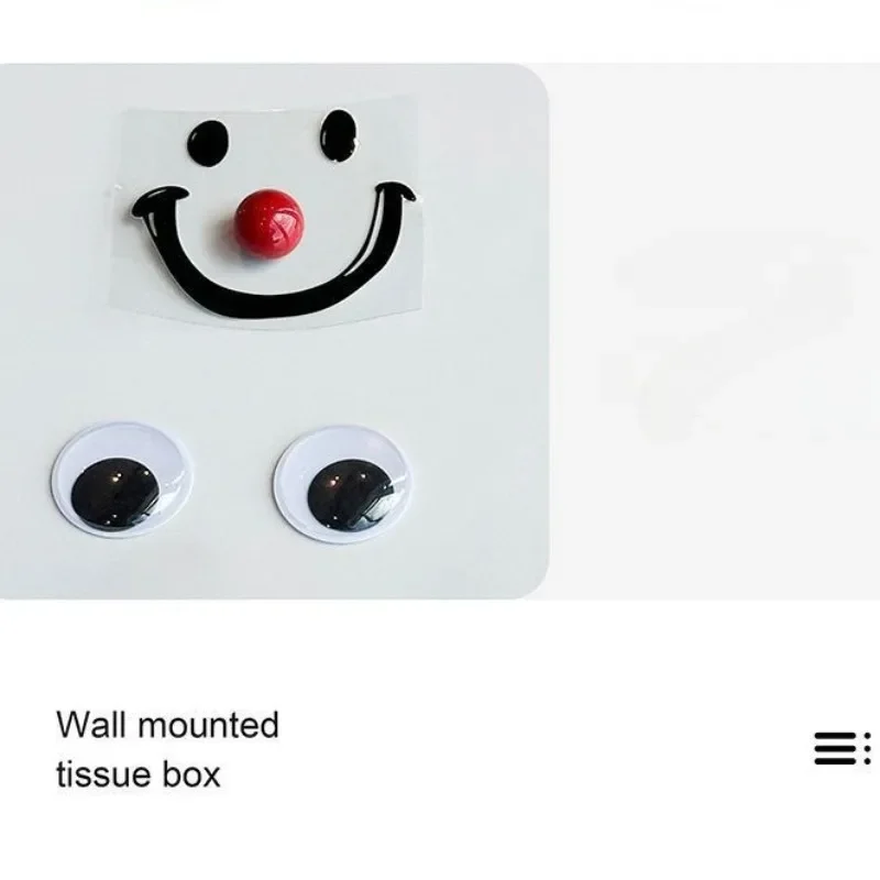 High Quality Smiley Face Tissue Box Light Luxury Home Living Room Desktop Tissue Holder Kitchen Storage Home Decoraction Luxury 2