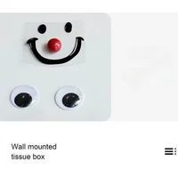 High Quality Smiley Face Tissue Box Light Luxury Home Living Room Desktop Tissue Holder Kitchen Storage Home Decoraction Luxury 2
